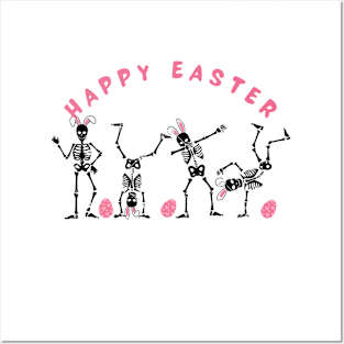 Dancing Skeleton Easter , Funny Easter Posters and Art